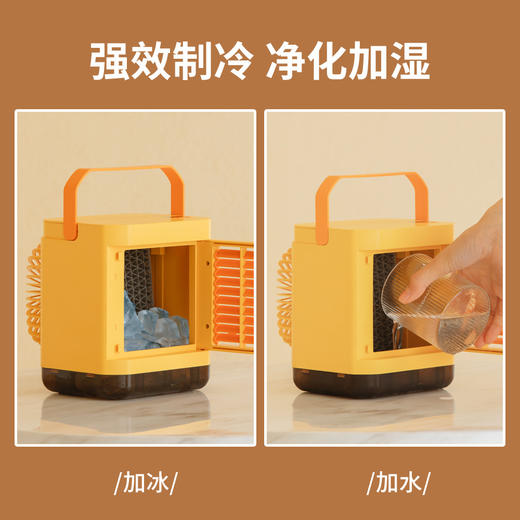 【负离子随身“小空调”】新款桌面冷风机家用冷风扇 迷你USB便携小型喷雾小风扇 商品图3