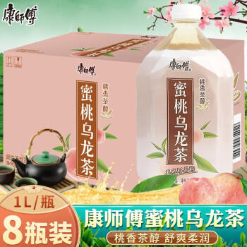 康师傅蜜桃乌龙茶饮料1L*12瓶 商品图1