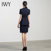 IWY/藏青短袖职业装套裙薄款西装套装女工作服面试售楼部高端正装CS552 商品缩略图3