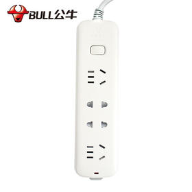 公牛（BULL）新国标插座/插线板/插排/排插/接线板/拖线板 GN-S1220 4位总控全长1.6米