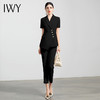 IWY/时尚短袖职业正装女OL气质高端西服套装修身显瘦黑色总裁商务套裤
CP10409B 商品缩略图2