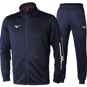 小李子:专柜正品Mizuno美津浓运动休闲训练针织足球套装长袖长裤