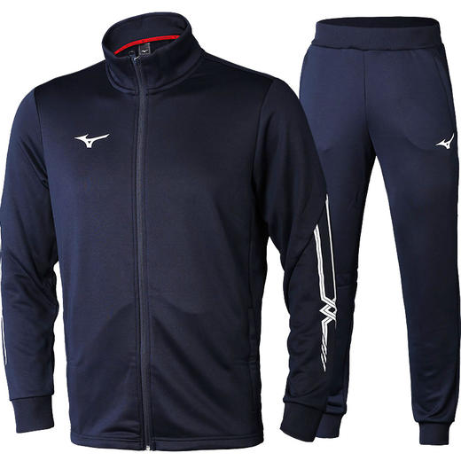 小李子:专柜正品Mizuno美津浓运动休闲训练针织足球套装长袖长裤 商品图0