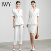IWY/白色短袖职业装女套裙时尚名媛气质女神范小西装正装C1247+S1246-- 商品缩略图4