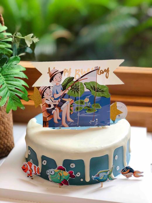 钓鱼法式慕斯蛋糕 提前一天预定 下单前请仔细阅读商品详情 商品图1