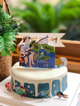 钓鱼法式慕斯蛋糕 提前一天预定 下单前请仔细阅读商品详情