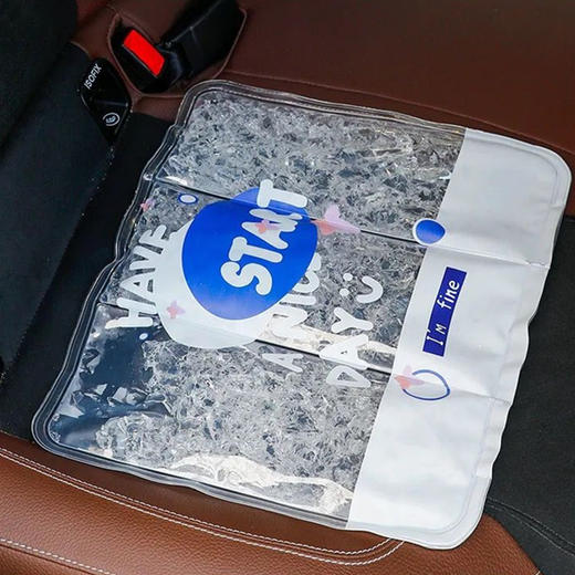 【一坐立降10度】清凉升级！冰感面料，高分子降温冰晶，免注水冰垫，快速降温，清凉舒适，久坐不热！电脑散热，办公汽车多功能坐垫子 商品图4