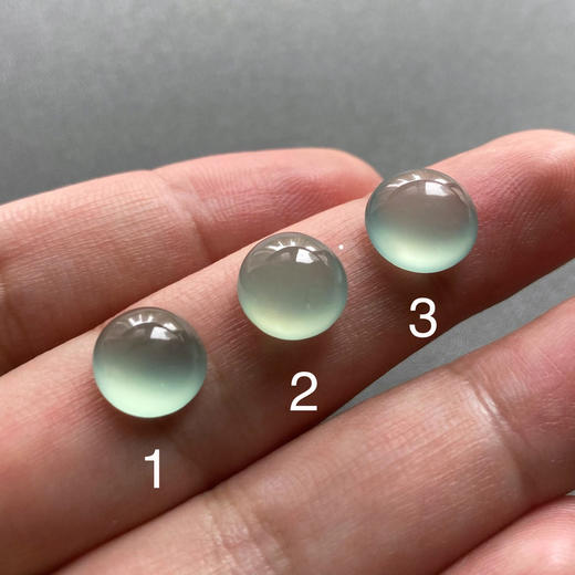 高冰种蓝水厚庄翡翠蛋面 商品图4