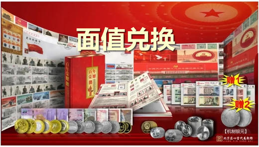 【预定】荣耀百年红色历程邮币钞大全套珍藏册！限量200套 商品图1