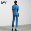 IWY/高端蓝色西装套装女职业装气质总裁西服正装修身显瘦休闲工作服OLCP11252湖蓝色 商品缩略图3