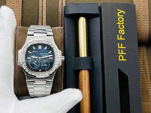 【PFF Factory2021墙裂推荐】V3升级版 【市场高品质版本】百达.翡丽Patekphilippe运动系列（鹦鹉螺）5724（霸道总裁）升级版珍珠陀！
1⃣️所有功能同正品 商品图14