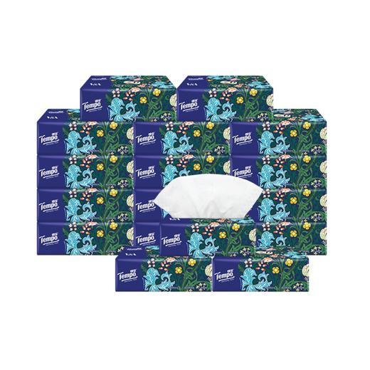 Tempo/得宝抽纸莫里斯花园系列 M码4层 加厚90抽*15包 自然无香纸巾 整箱 包邮 商品图2