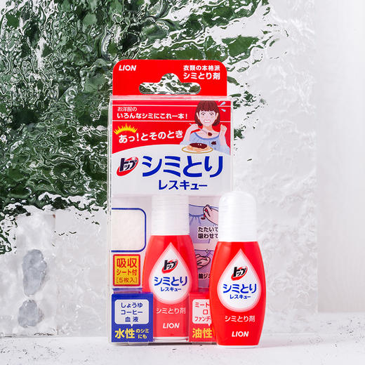 日本狮王衣物清洁干洗剂去渍笔17ml/112349 应急湿清洁剂除油污口红免洗便携式 商品图0