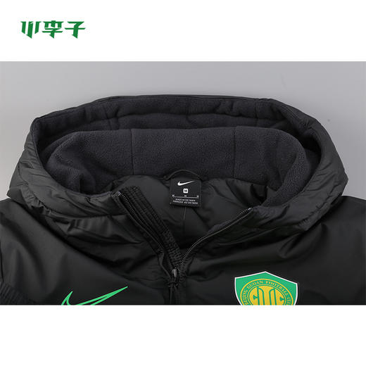 小李子:正品Nike耐克北京国安中超保暖连帽棉服外套男CJ5298-010 商品图3
