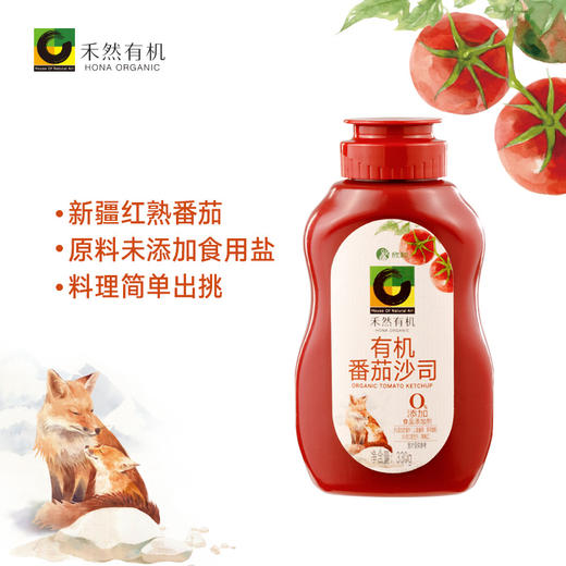 【下单后48小时发货】禾然有机番茄沙司330g*2瓶 商品图0