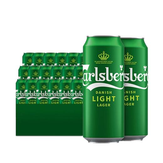 【看球来一罐!】特醇嘉士伯啤酒 500ml*18罐 Carlsberg始于1847年 精选小麦酿 醇香 包邮 商品图0