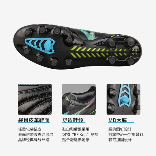 小李子美津浓MORELIA NEO III日产MD袋鼠皮足球鞋男P1GA208018 商品图3