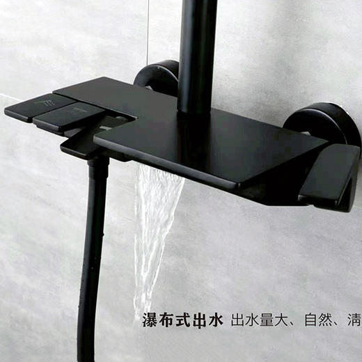 SQ：5124新款全铜钢琴花洒-雅黑 商品图3