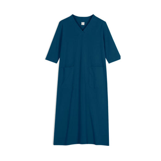 丁摩V领连衣裙中袖打底中长裙696Y-WX045-DC149 商品图5