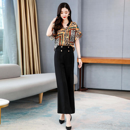 HR  WS20599气质百搭宽松优雅套装 商品图3