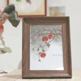 押花相框-石榴