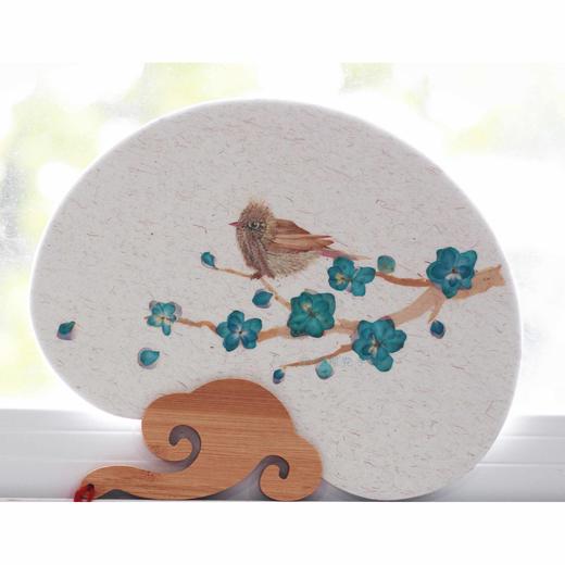 押花团扇-【小鸟】 商品图1