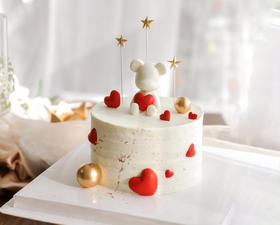 爱心小熊｜童趣公仔个性创意蛋糕