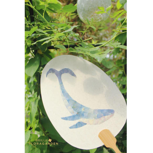 押花团扇-【鲸鱼】 商品图1