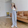 【服饰鞋包】夏季天丝牛仔裤女爆款高腰垂感宽松显瘦百搭白色直筒阔腿拖地裤子 商品缩略图0