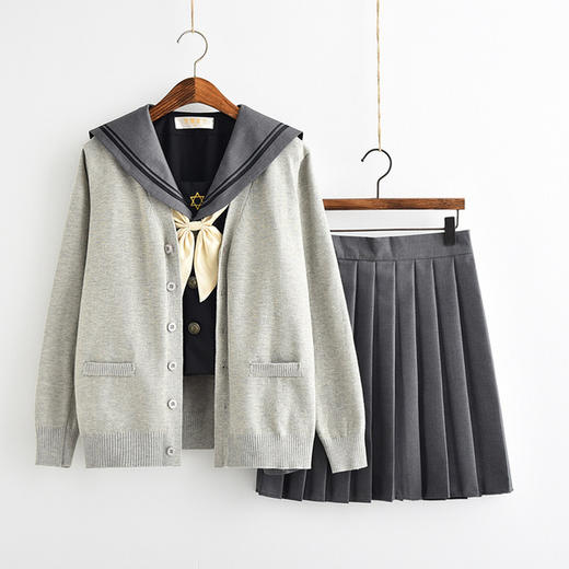 【JK制服】jk制服学院风套装日系正统软妹裙水手服日本关西襟长袖女学生班服 商品图1