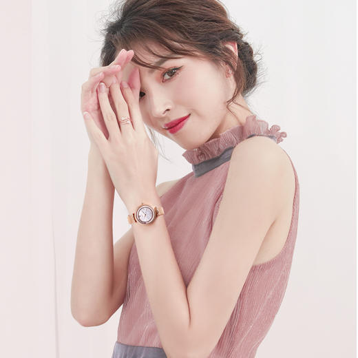 依波(EBOHR)卡纳系列时尚石英女手表转运珠赠皮带礼盒5143 商品图6