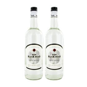 【双支特惠装】布莱克海德朗姆酒 Black Head White Rum 700ml*2