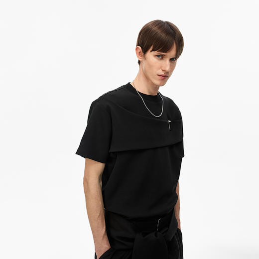 Unawares.SS21 定制调节扣裁片T恤 商品图0