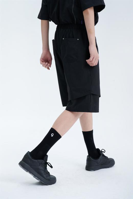 TERRAINCOGNITA新款轻薄速干尼龙短裤宽松休闲百搭双层刺绣休闲裤 商品图0