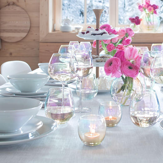 英国LSA 彩虹高脚杯 LSA Pearl红酒杯子香槟杯 渐变色玻璃葡萄酒杯醒酒器 商品图5