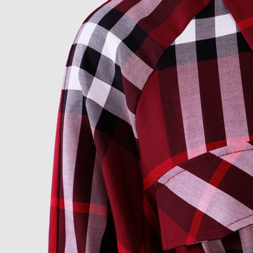 开衩袖口港风衬衣（附腰带） 商品图2