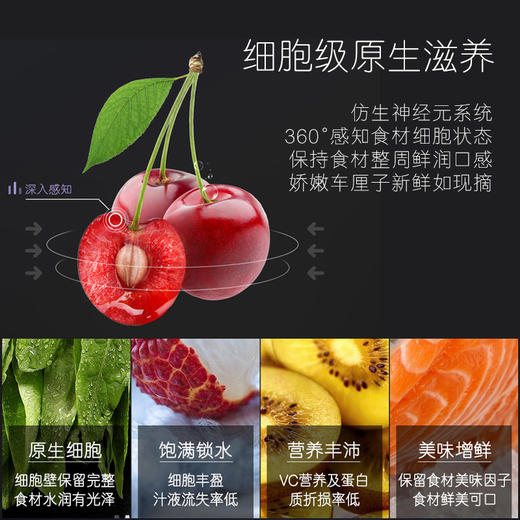 【品牌特价】卡萨帝 原石系列 645升双开对开门 细胞级保鲜 家用冰箱 变频一级 超大容量 暮云黑 BCD-645WVPAU1 商品图3