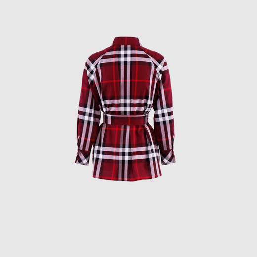 开衩袖口港风衬衣（附腰带） 商品图4