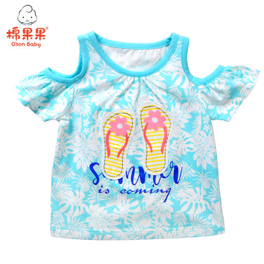 棉果果夏季女童套头T恤M222140218269 商品图1