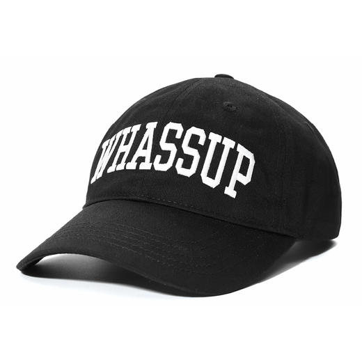 WHASSUP-纯色罗马字体鸭舌帽 商品图0