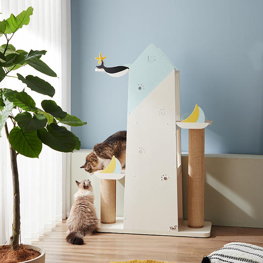 CatS猫家具 海边灯塔猫爬架 想去旅行系列 猫抓柱猫窝猫玩具 包邮 商品图3