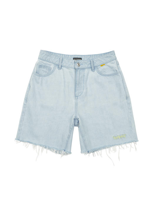 RANDOMEVENT(RDET) 21SS 仿旧洗水散口牛仔短裤 商品图3