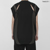 7440 37 1 SS21 贯穿结构对称拼色镂空宽松休闲百搭夏季背心T恤 商品缩略图2