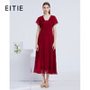 EITIE爱特爱21夏季新款气质优雅压褶收腰显瘦百搭长款礼服连衣裙B2177706 商品缩略图0