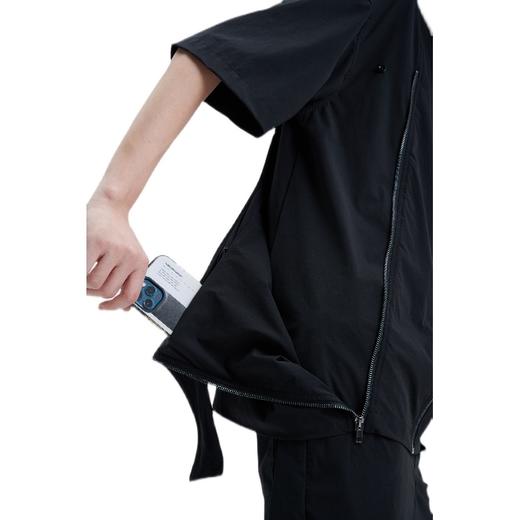 TERRAINCOGNITA新款拉链侧包装饰宽松百搭短袖舒适轻薄刺绣衬衫 商品图4