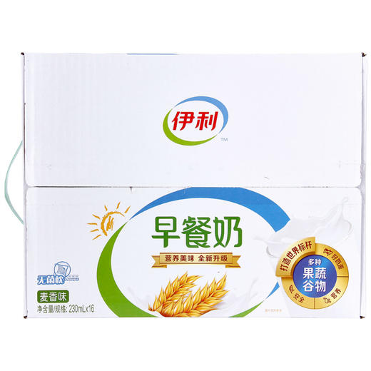 伊利无菌枕麦香味早餐奶230ml*16袋 商品图1