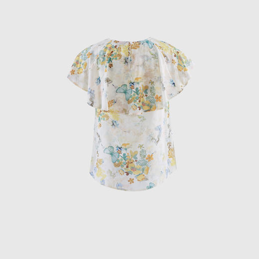 前装饰蝴蝶结领上衣 商品图2