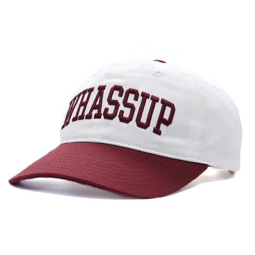 WHASSUP-复古字体撞色鸭舌帽 商品图2
