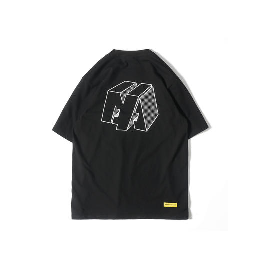 DAKYAM 波普风立体图形印花t恤男短袖潮牌体恤衫纯棉圆领夏季情侣 商品图2