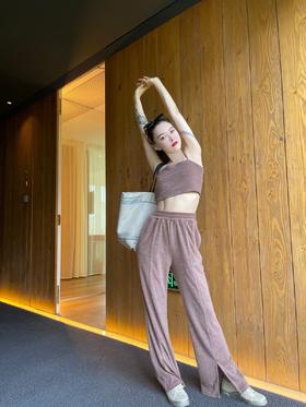 巧克力松茸薄毛巾运动套装